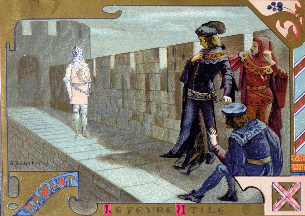 Il fantasma del re che appare ad Amleto